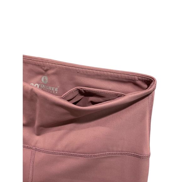 Small 90 Degree by Reflex Womens Mauve Activewear Leggings Ankle - Picture 4 of 7